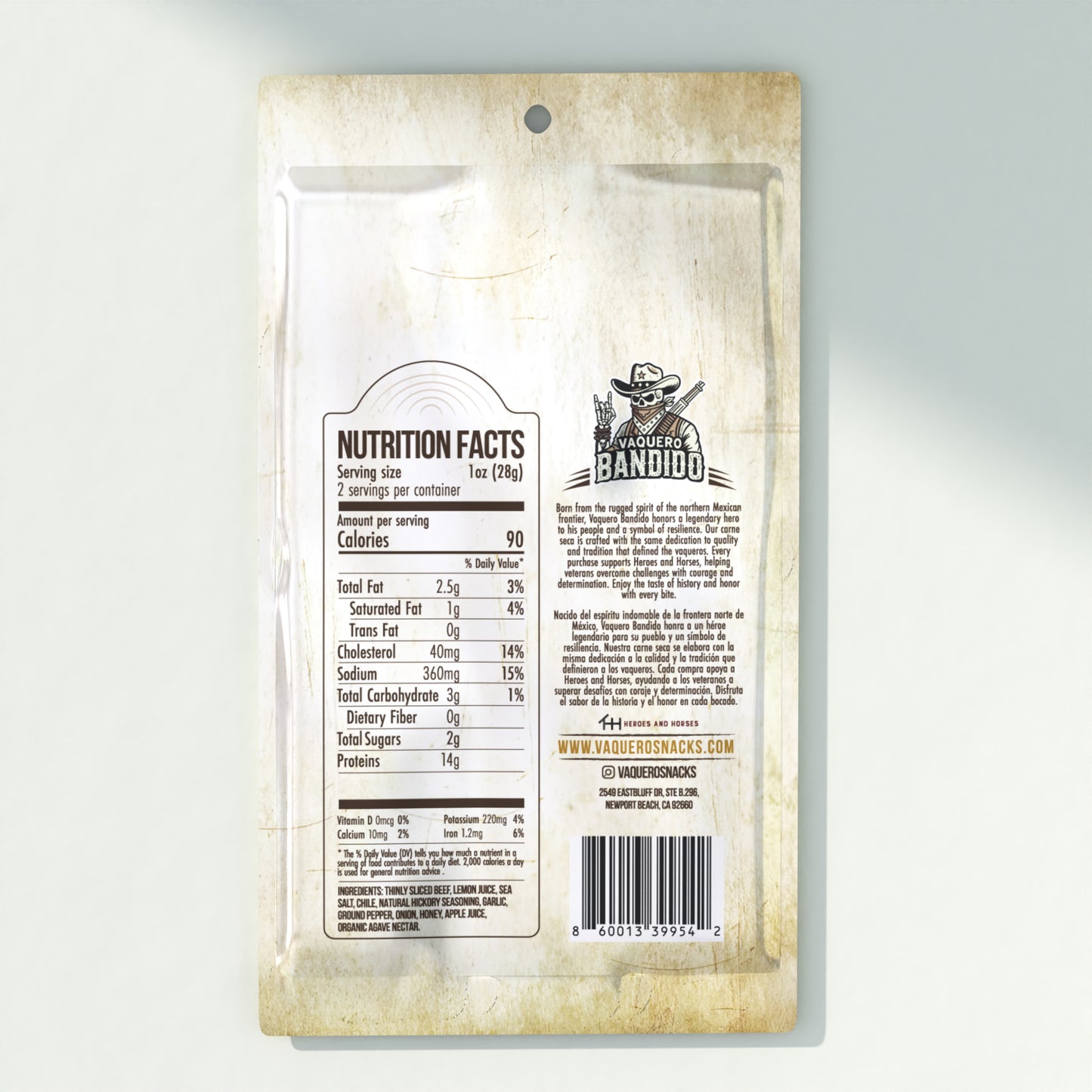 Hot Honey Carne Seca Mexican Beef Jerky