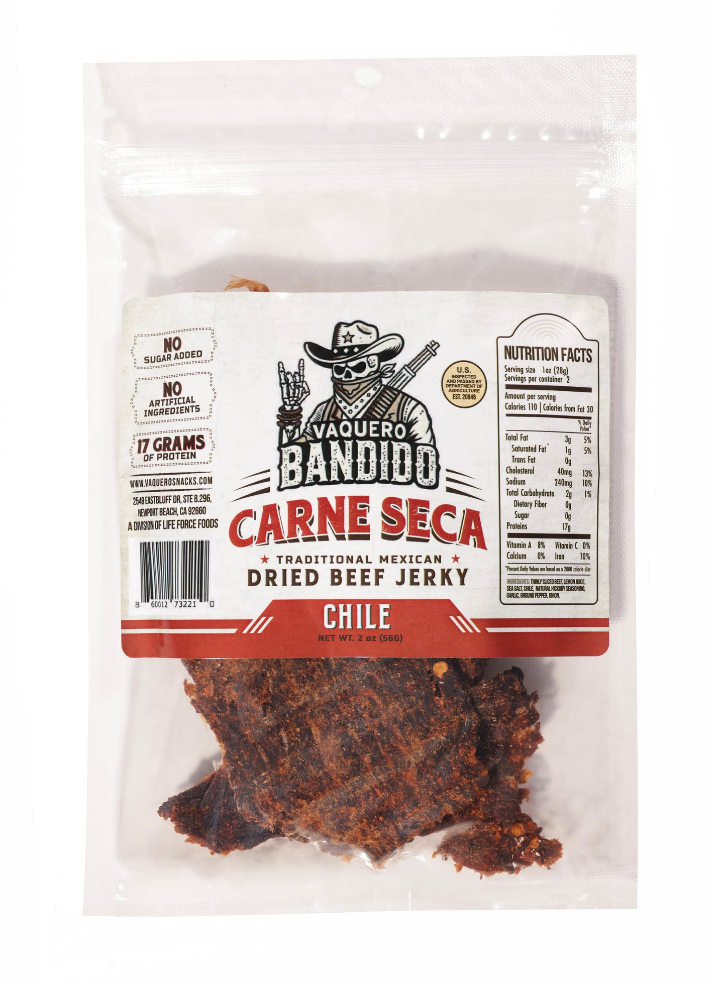 Chile Carne Seca Mexican Beef Jerky