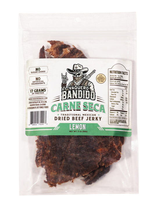 Lemon Carne Seca Mexican Beef Jerky