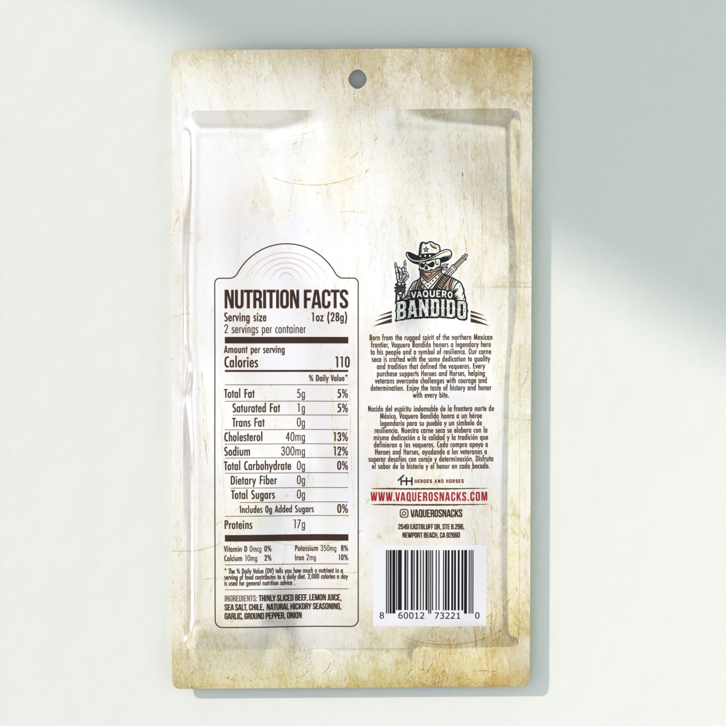 Chile Carne Seca Mexican Beef Jerky